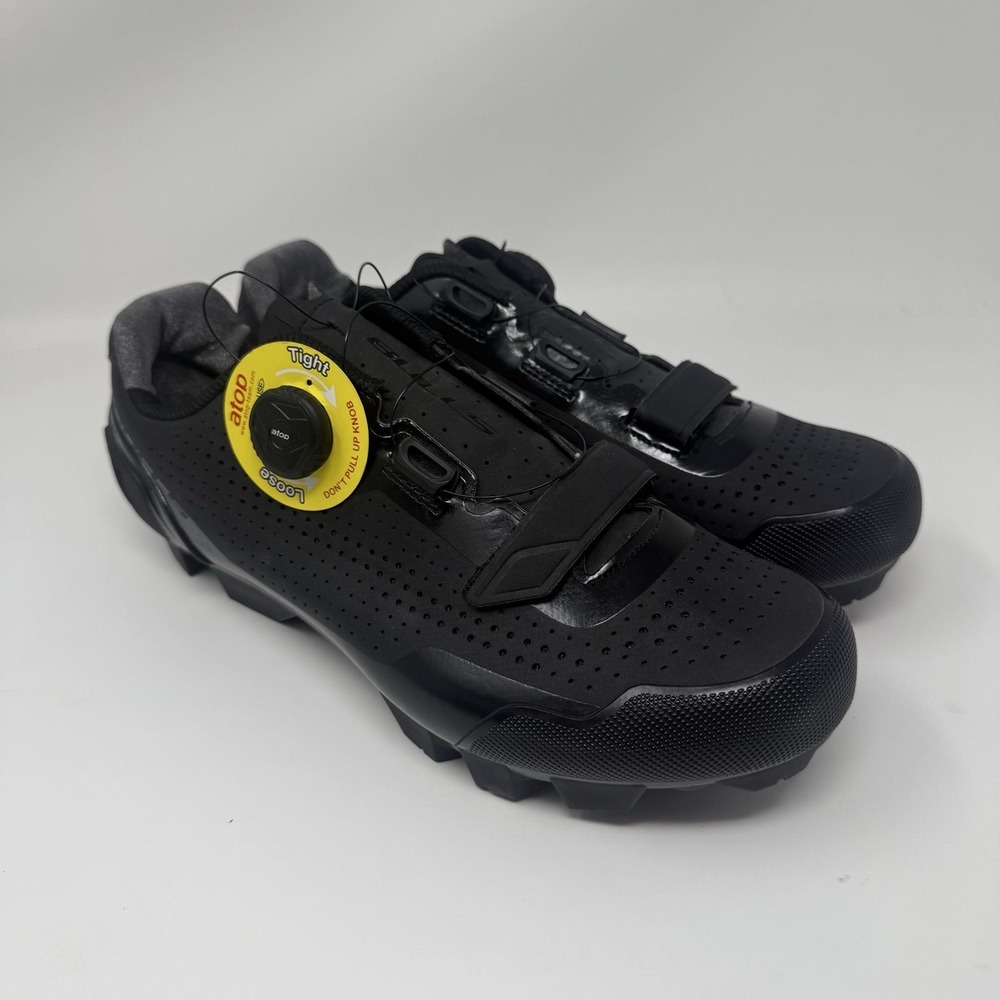 BULLS Cycling Shoes Mens EU 45 Black MTB SPD Atop Dial Closure Clipless